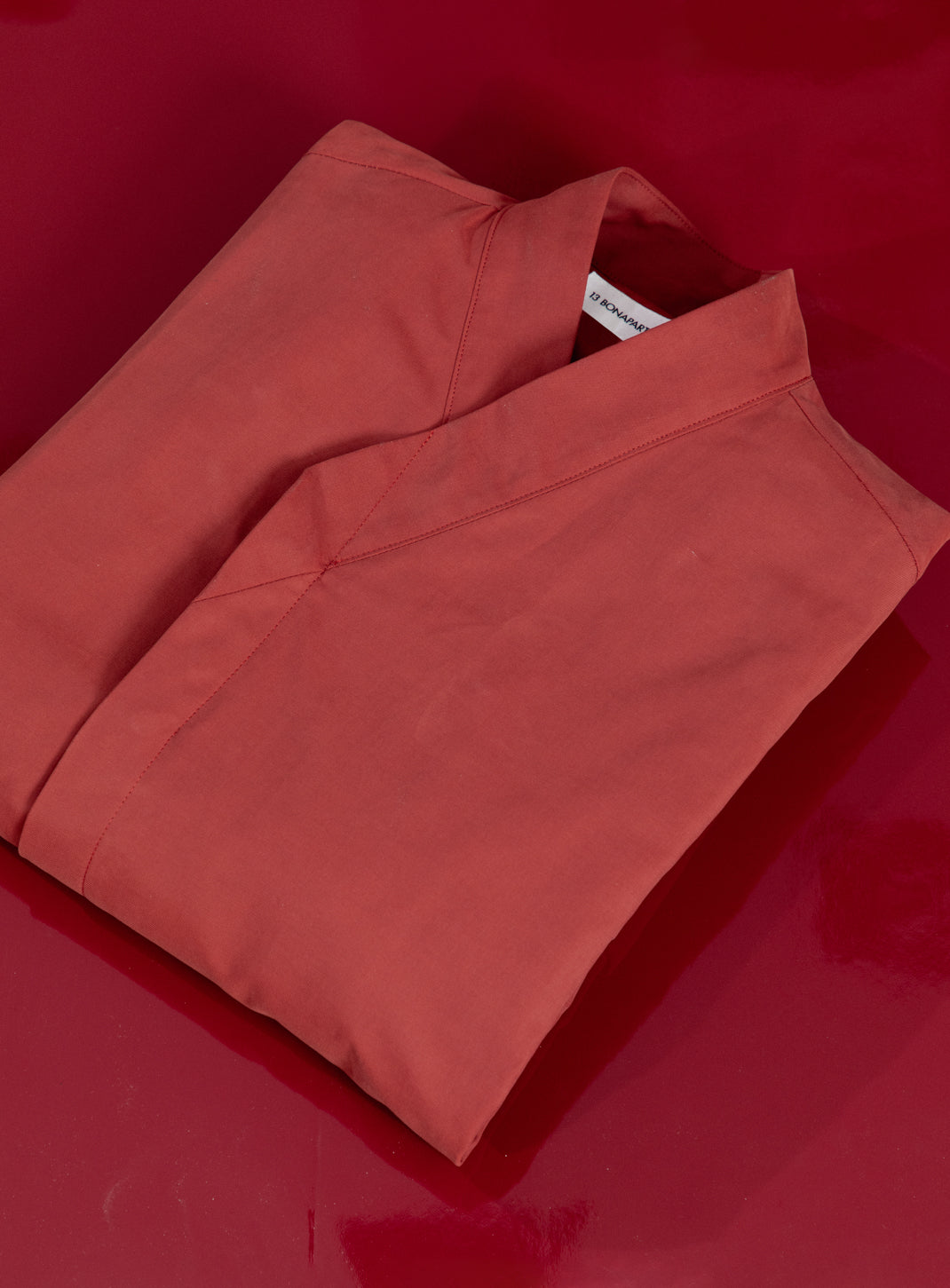 Bomber Kimono en Microfibre Rouge Brique