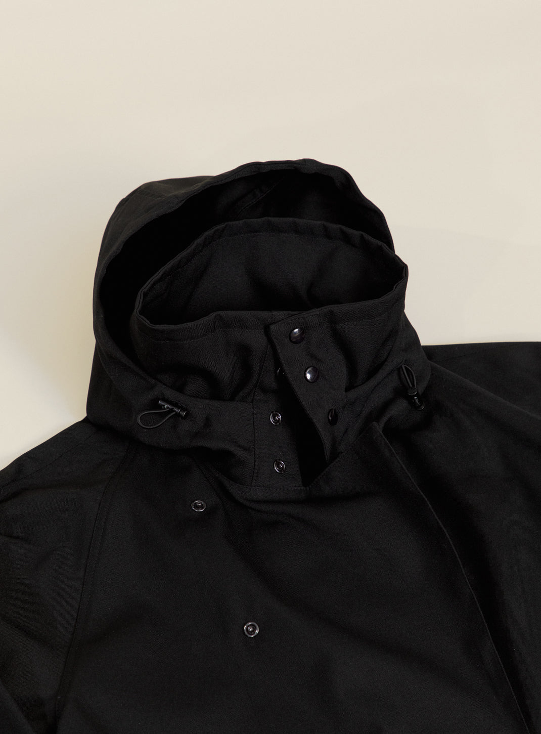 Parachute Parka en Nylon Grainé Noir