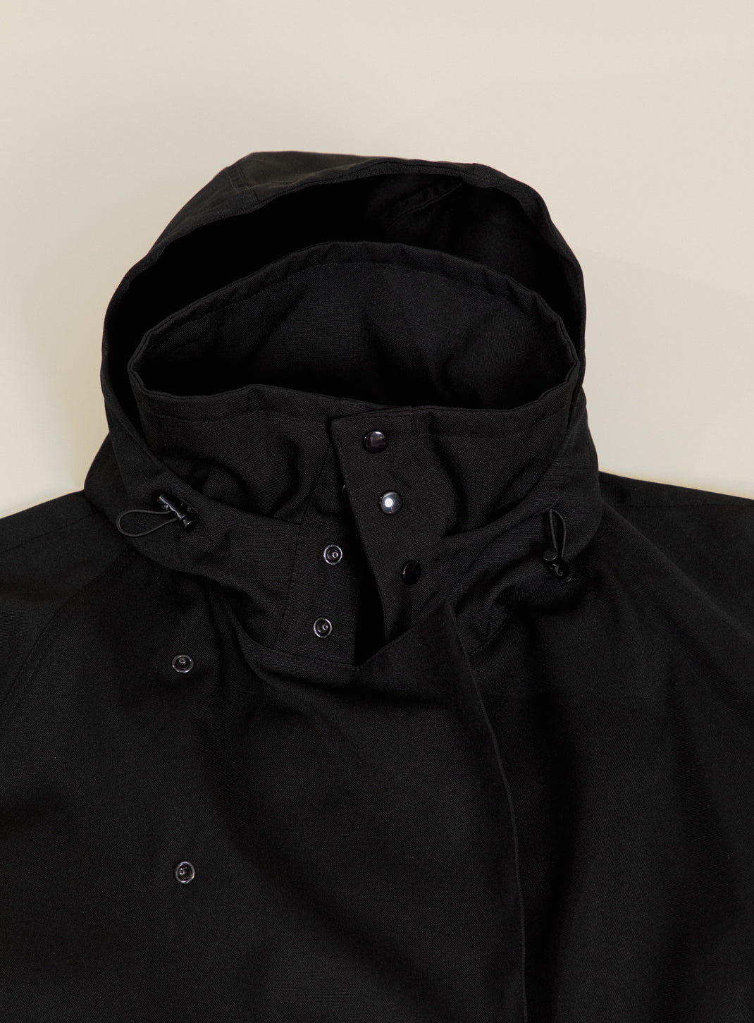 Parachute Parka en Nylon Grainé Noir