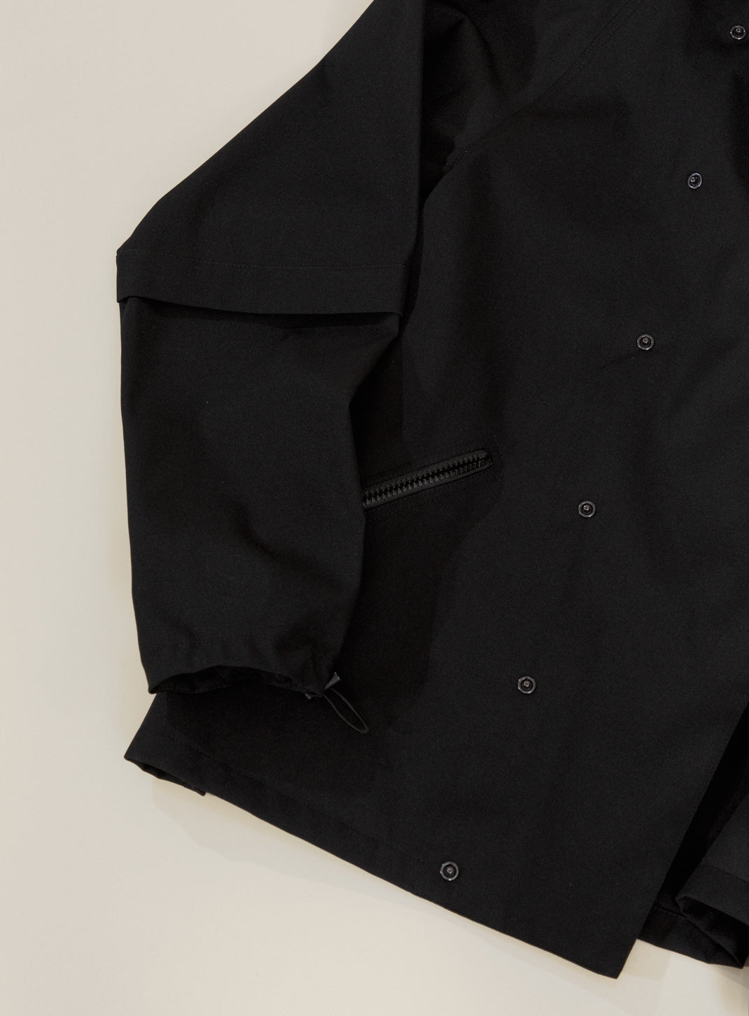 Parachute Parka en Nylon Grainé Noir