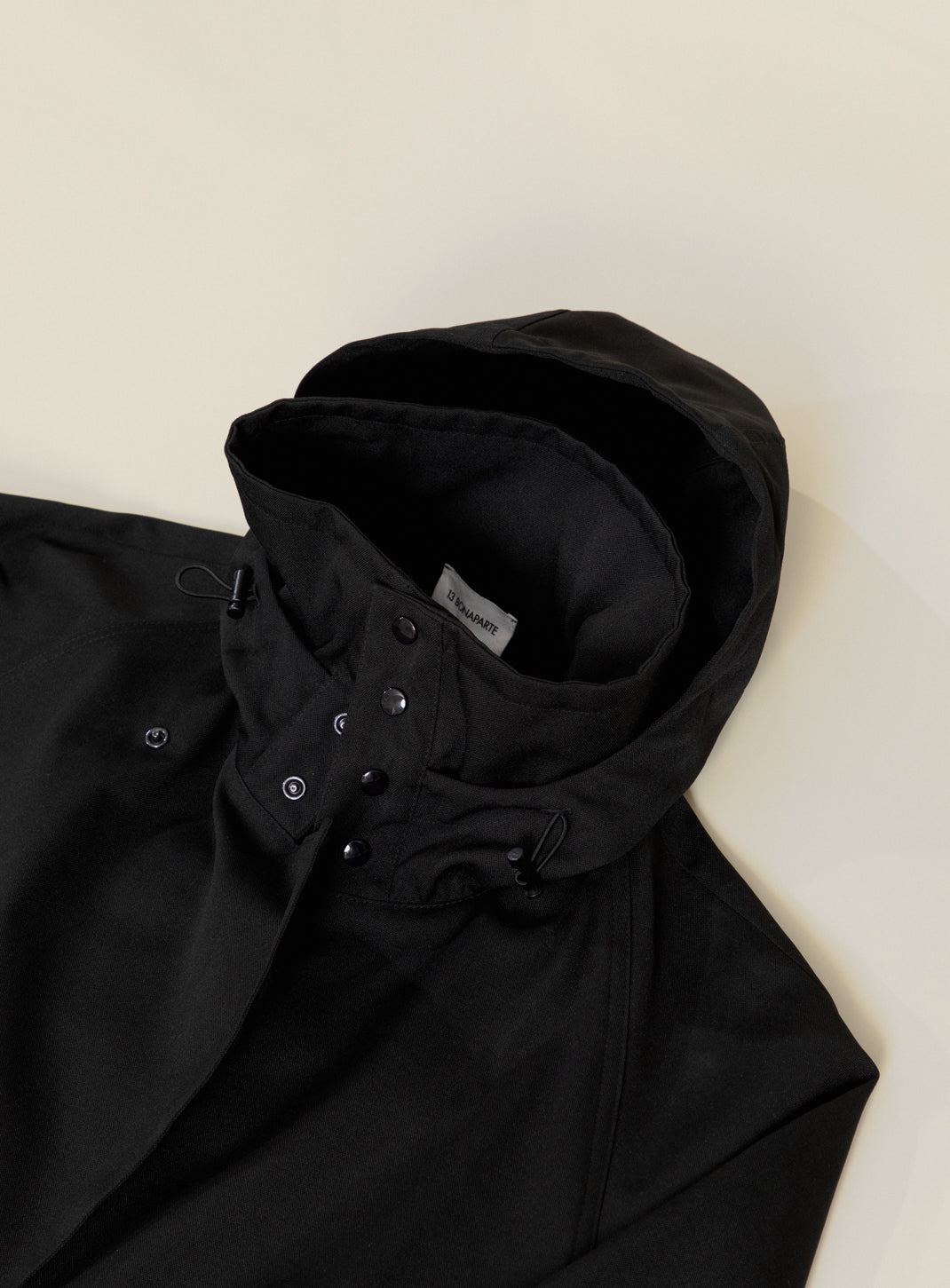 Parachute Parka en Nylon Grainé Noir