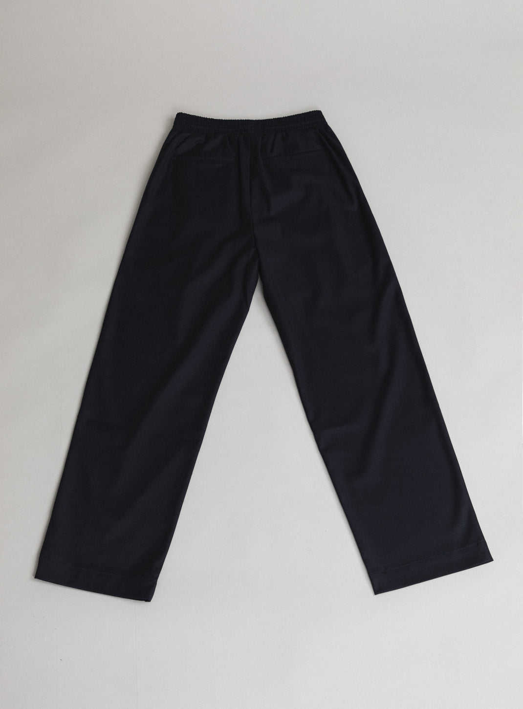 Pantalon Baggy en Serge Bleu Marine