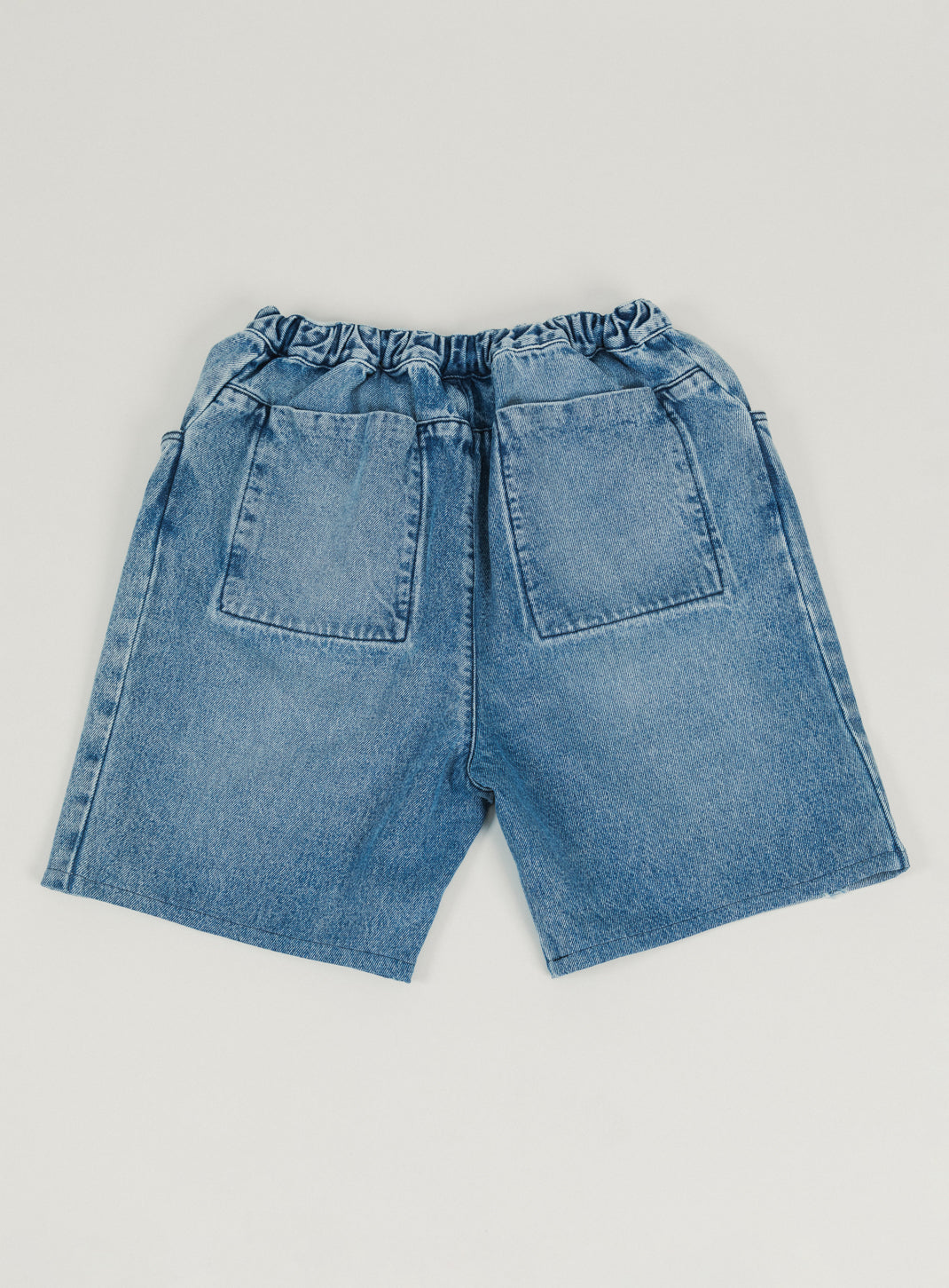 Short 5 Poches à Taille Elastiquée en Denim Used