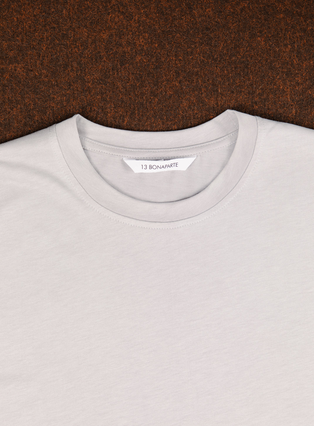 Short Sleeve T-Shirt in Pearl Grey Eucalyptus & Cotton