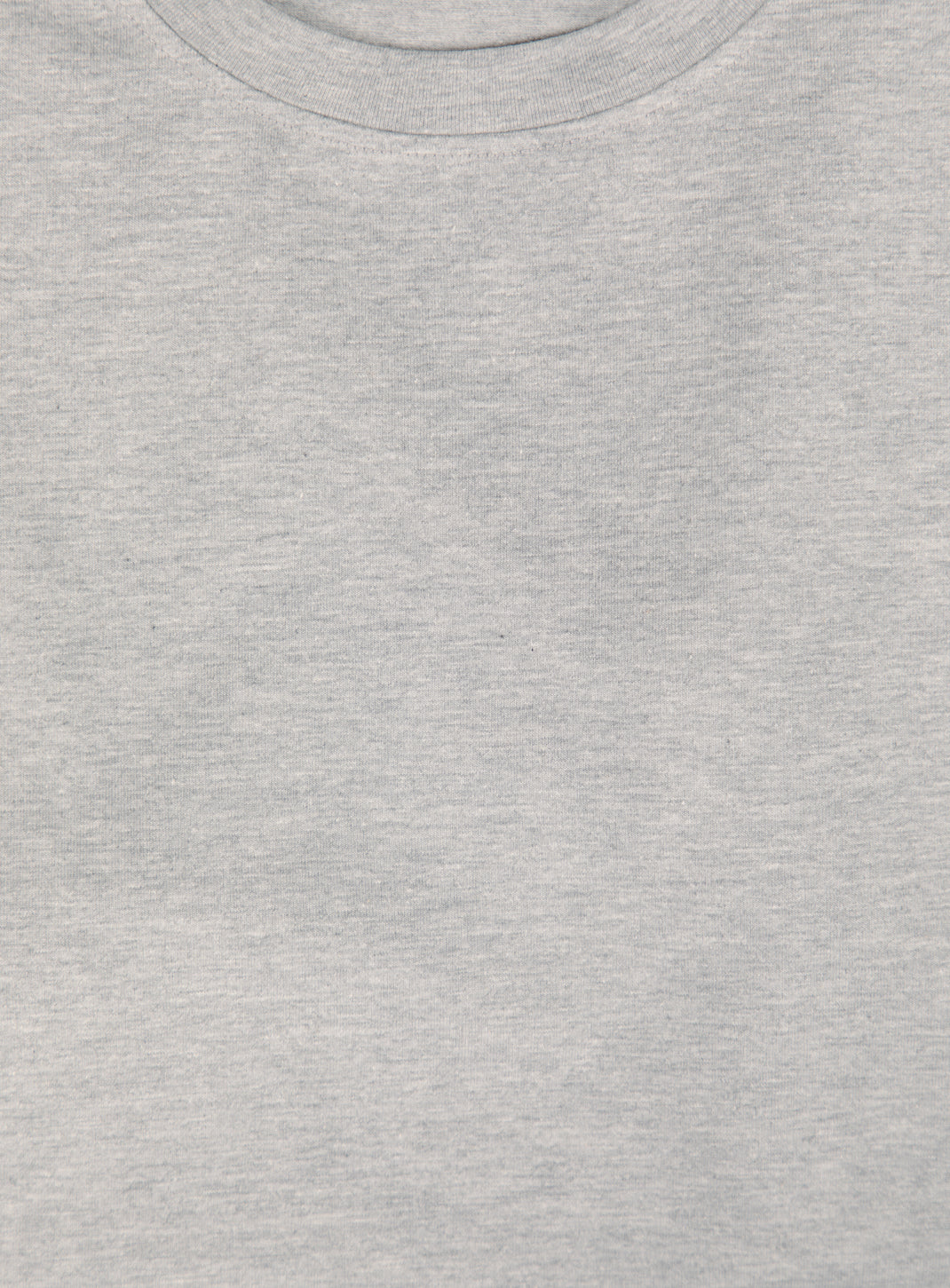 Short Sleeve T-Shirt in Heather Grey Cotton & Elastane