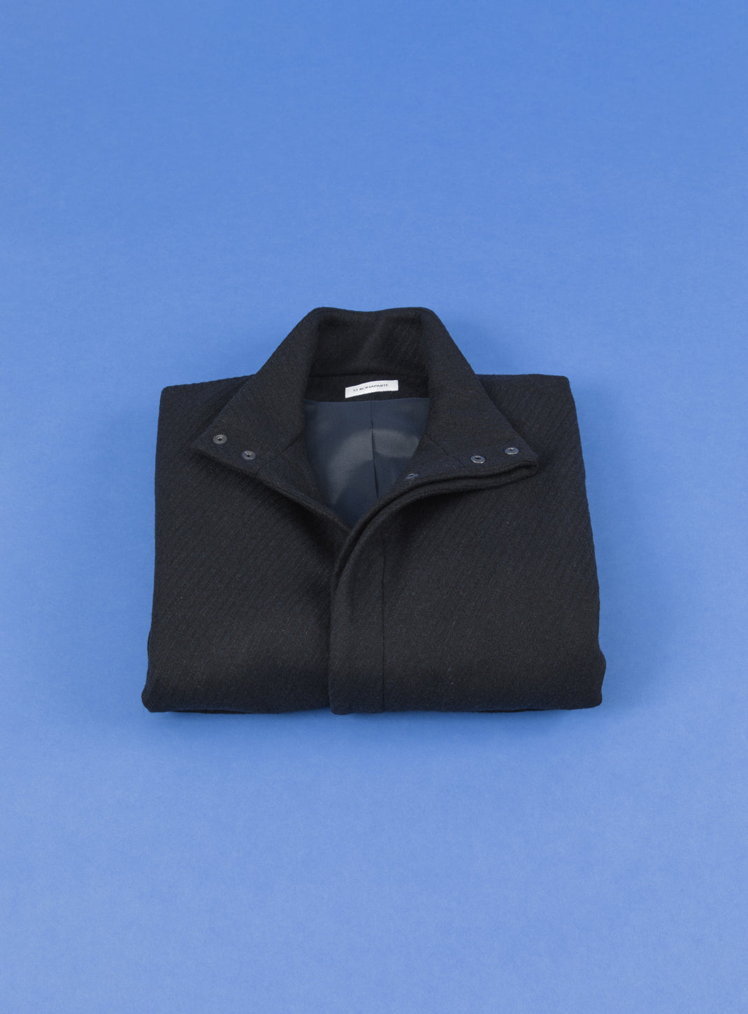 Safari Jacket in Navy Blue Wool & Cashmere