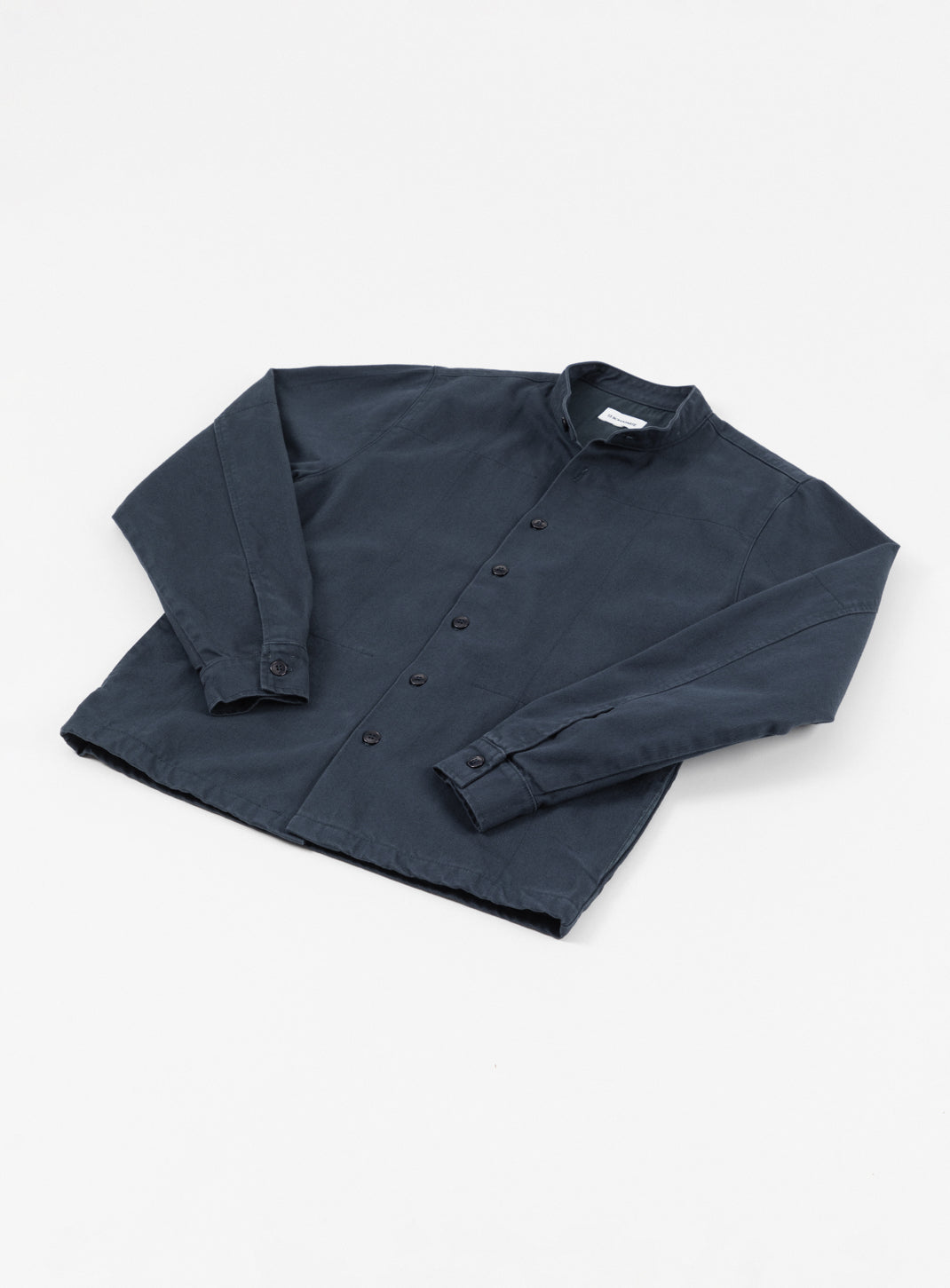 Chinese Jacket in Eclipse Blue Overdyed Denim