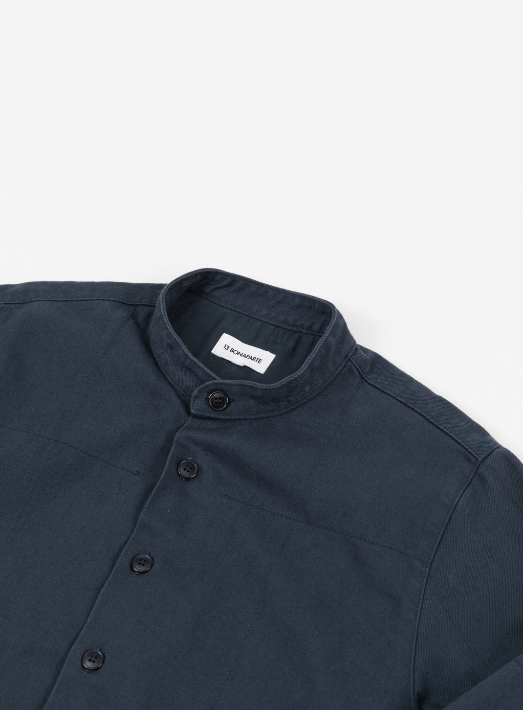 Chinese Jacket in Eclipse Blue Overdyed Denim