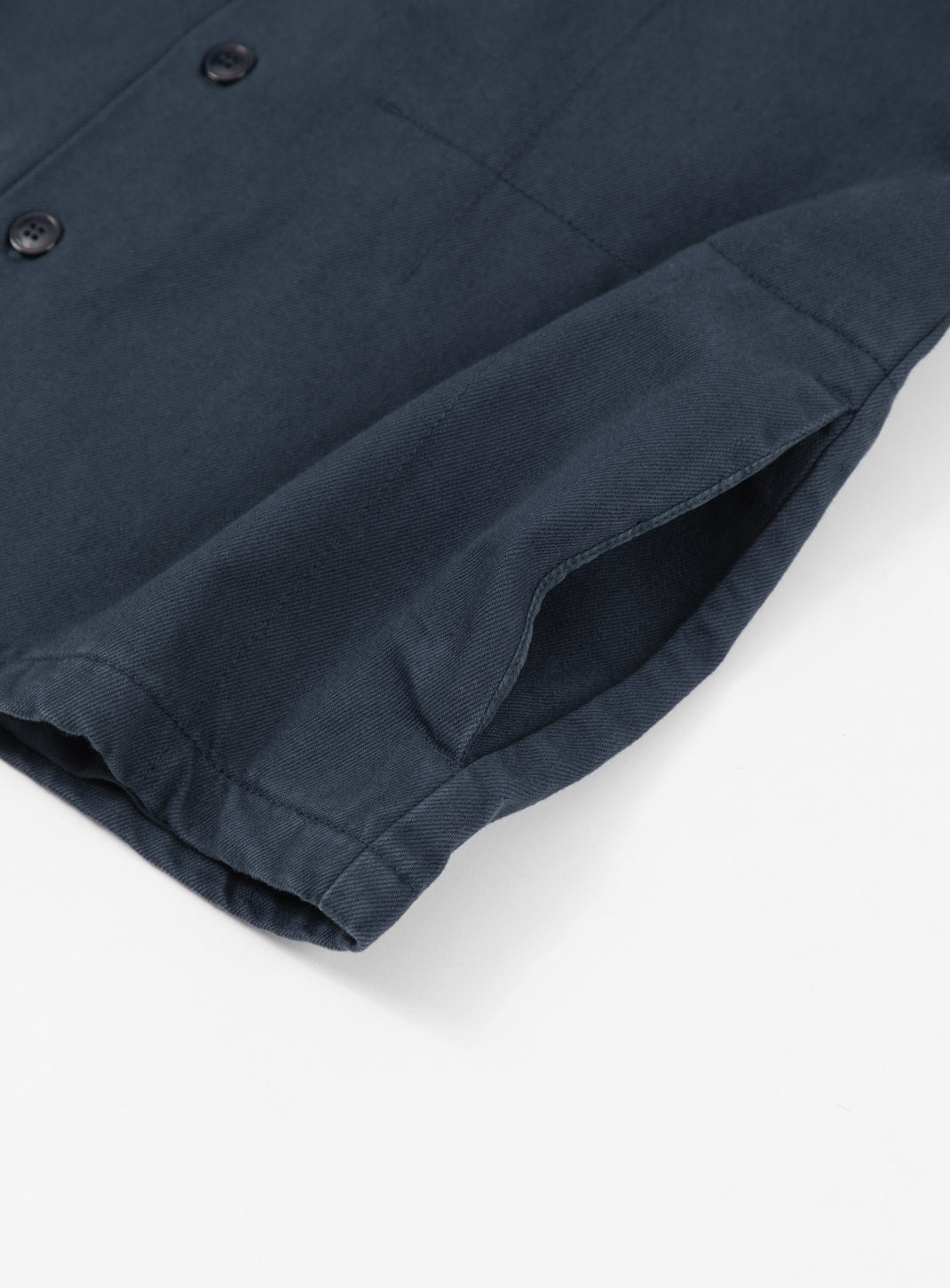 Chinese Jacket in Eclipse Blue Overdyed Denim