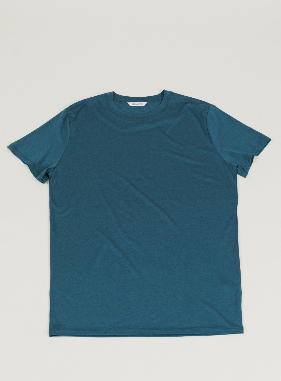 Short Sleeve T-Shirt in Petrol Blue Eucalyptus & Cotton