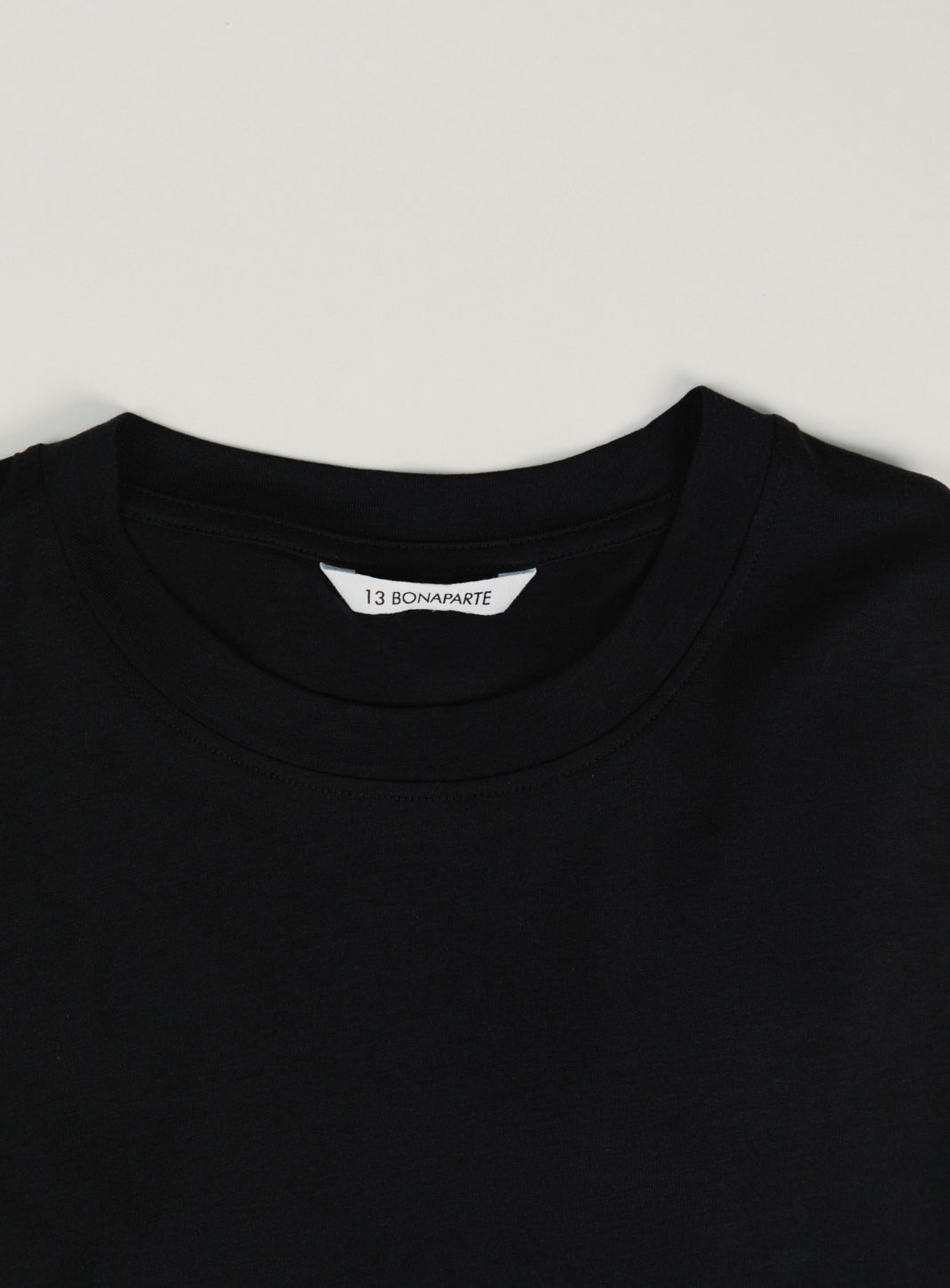 Short Sleeve T-Shirt in Black Eucalyptus & Cotton