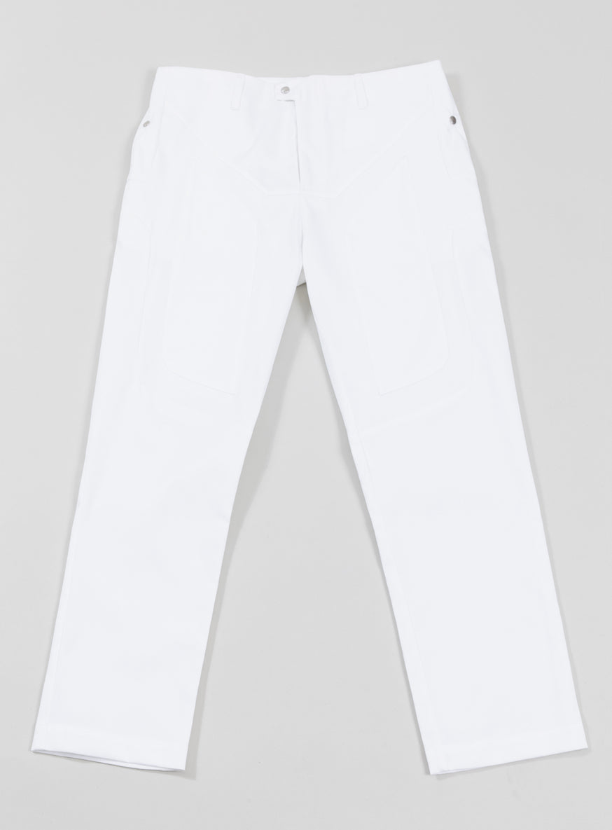 Bionic Pants in White Grained Nylon
