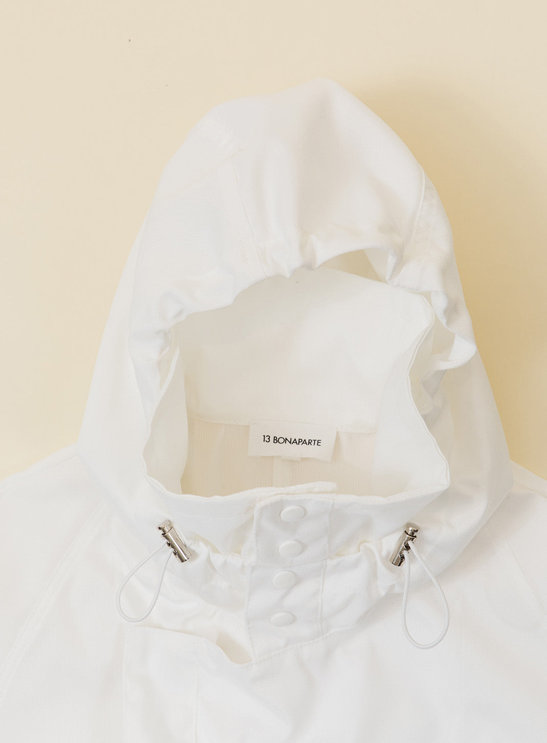 Parachute Parka en nylon grainé blanc