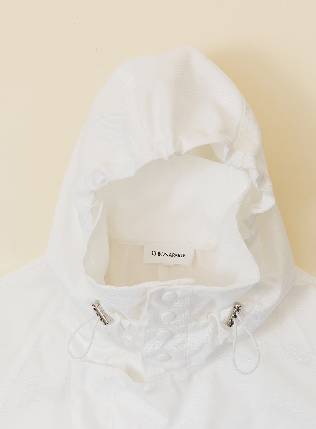 Parachute Parka en nylon grainé blanc