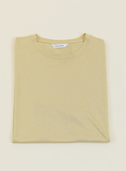 T-Shirt à Manches Courtes en Eucalyptus & Coton Gingembre