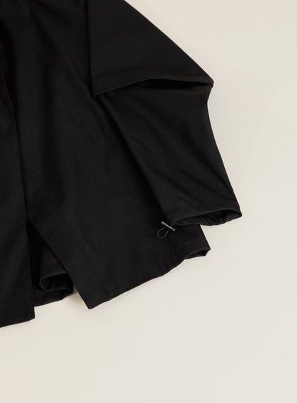 Parachute Parka en Nylon Grainé Noir