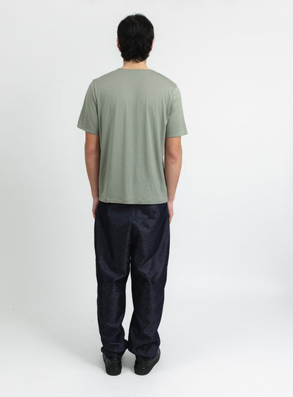 T-Shirt 5 Boutons en Eucalyptus & Coton Argile