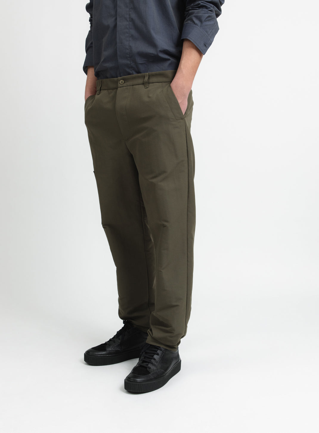 Pantalon de Trekking en Tissu Technique Léger Olive