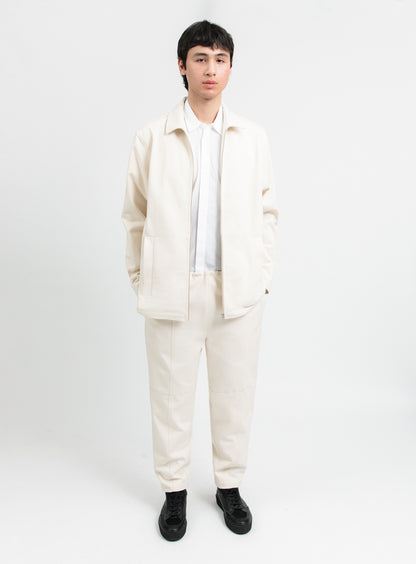 Surchemise à Poches Gilet en Toile Denim Ecrue