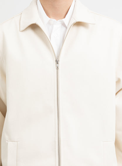 Surchemise à Poches Gilet en Toile Denim Ecrue