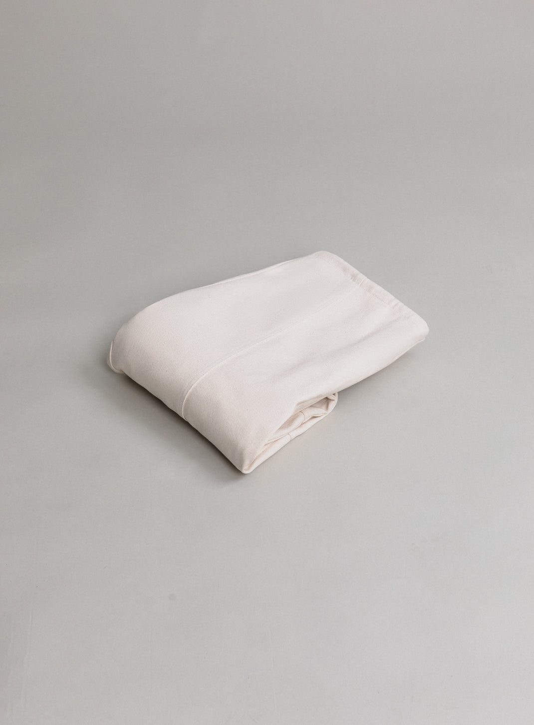 Pantalon Lignes en Toile Denim Ecrue