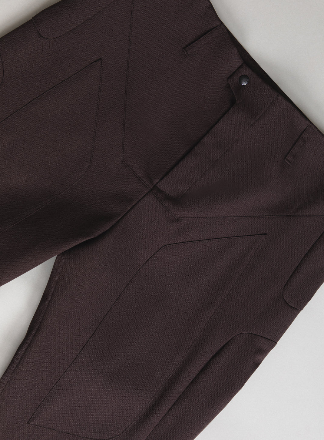 Pantalon Bionic en Nylon Grainé Chocolat