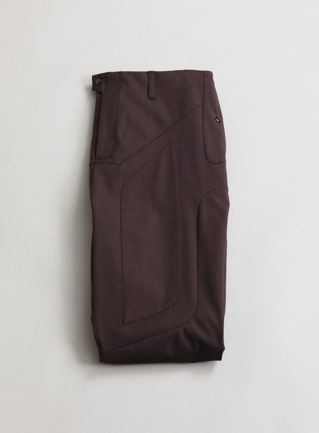Pantalon Bionic en Nylon Grainé Chocolat