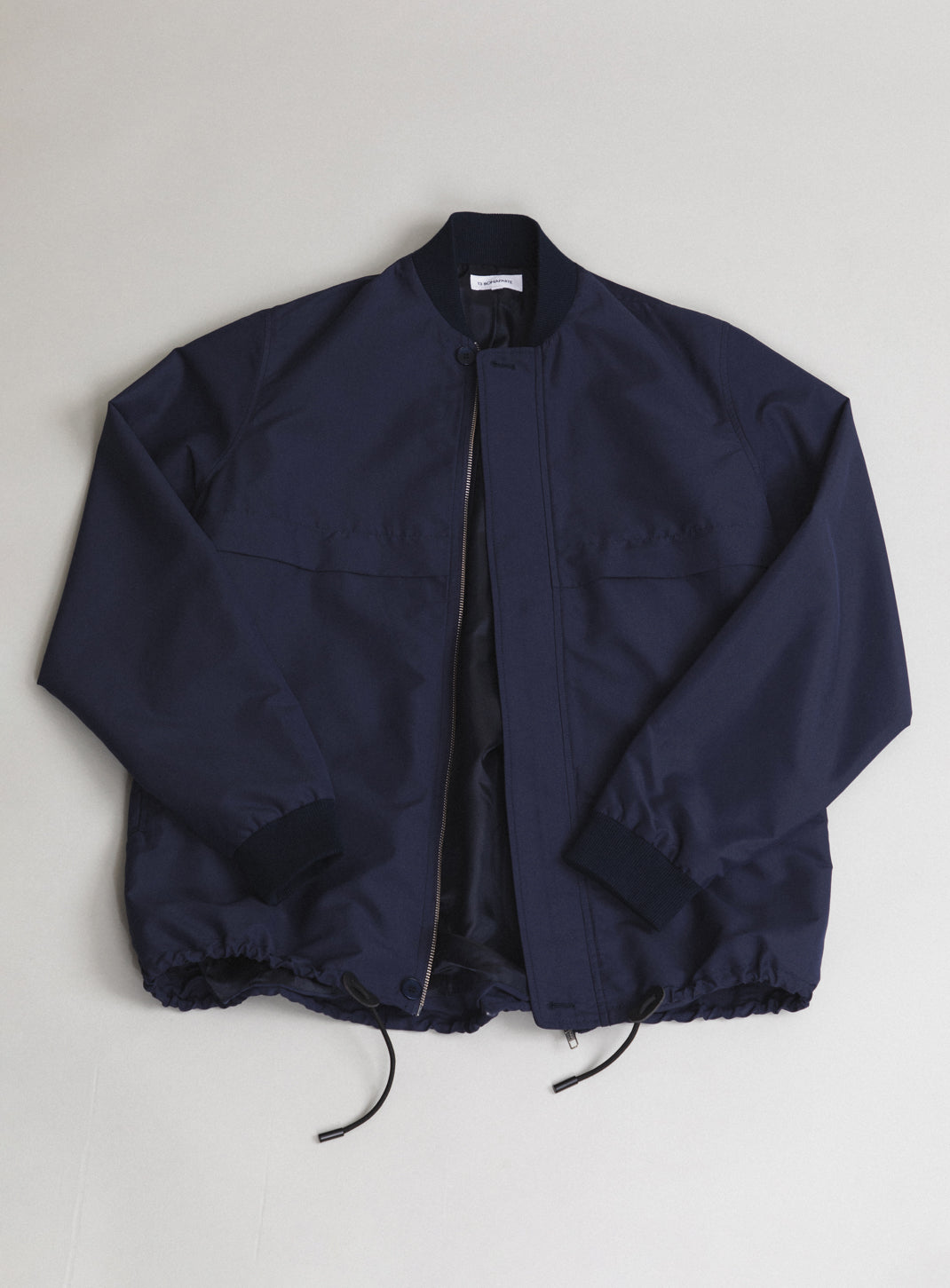 Parka Sport Légère en Microfibre Technique Bleu Marine