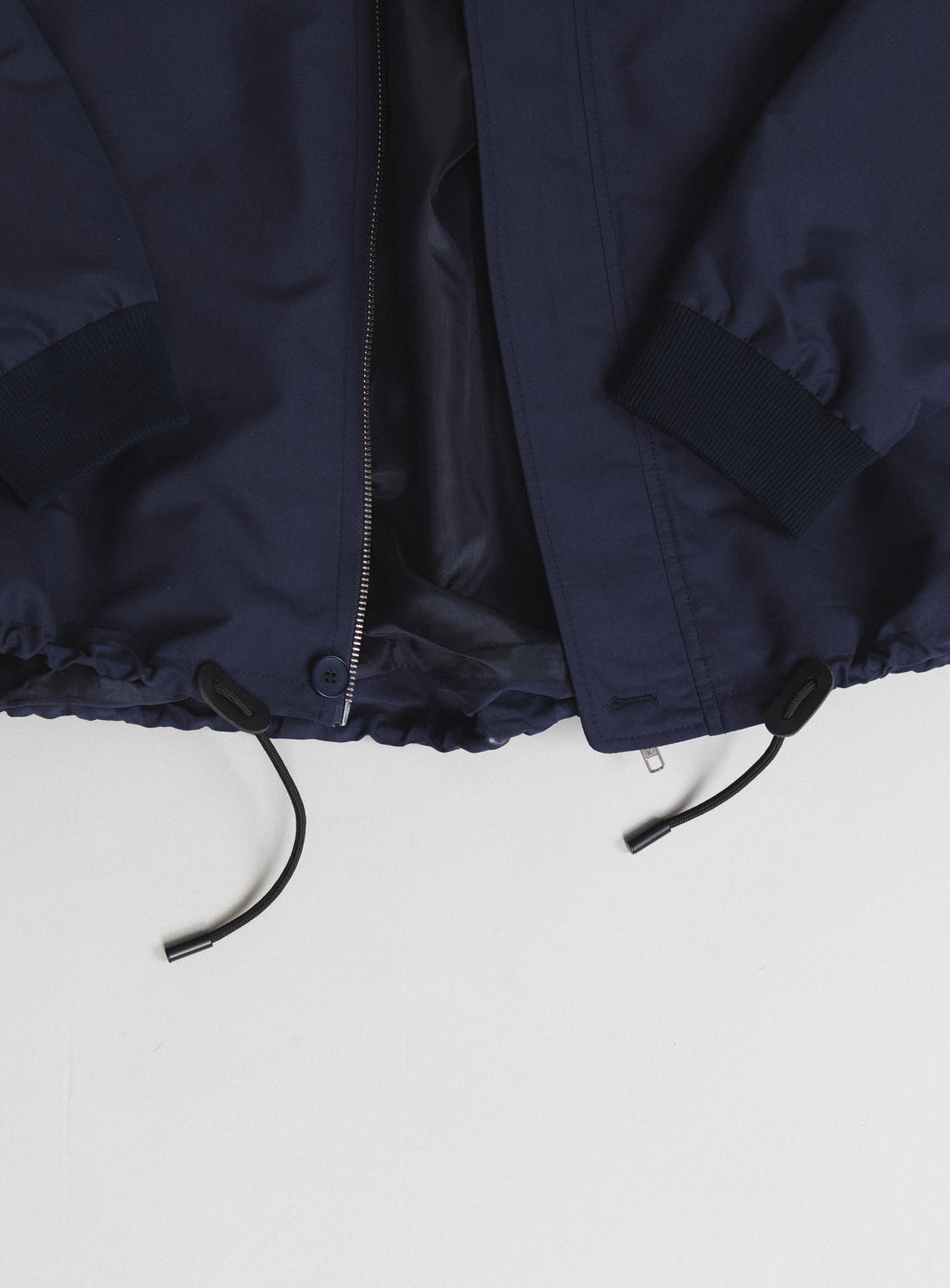 Parka Sport Légère en Microfibre Technique Bleu Marine