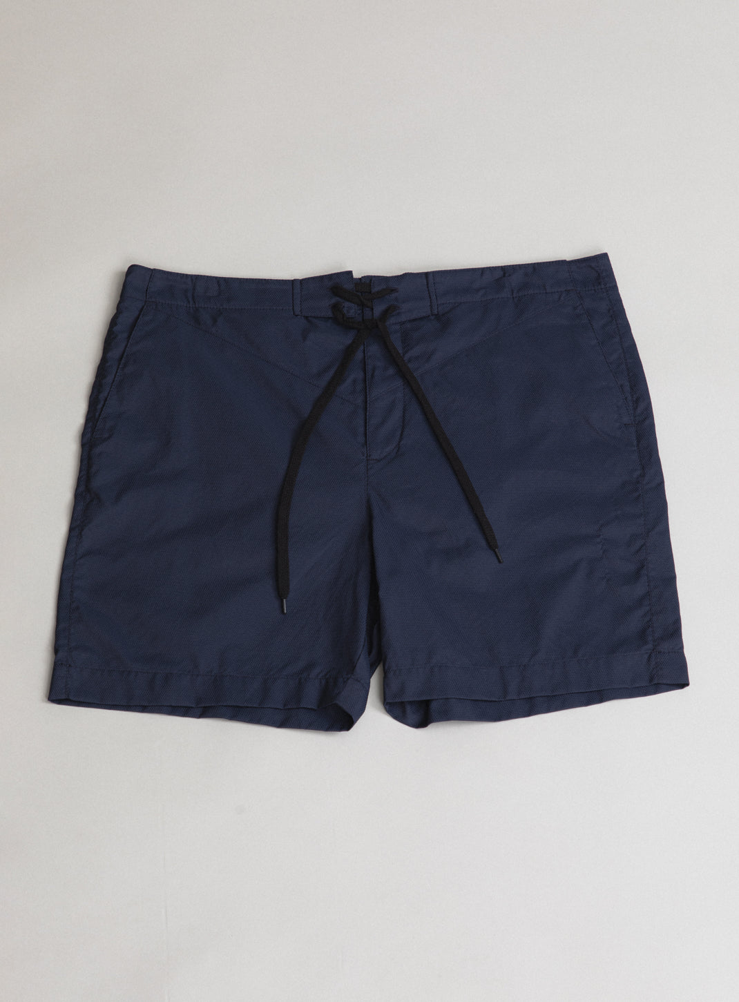 Short de bain de surf bleu marine en Ecocare Tactel