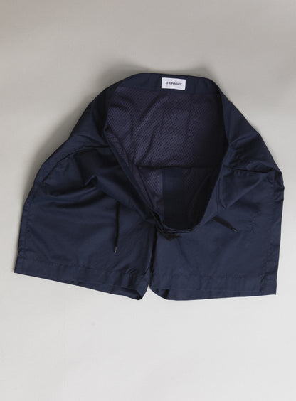 Short de bain de surf bleu marine en Ecocare Tactel