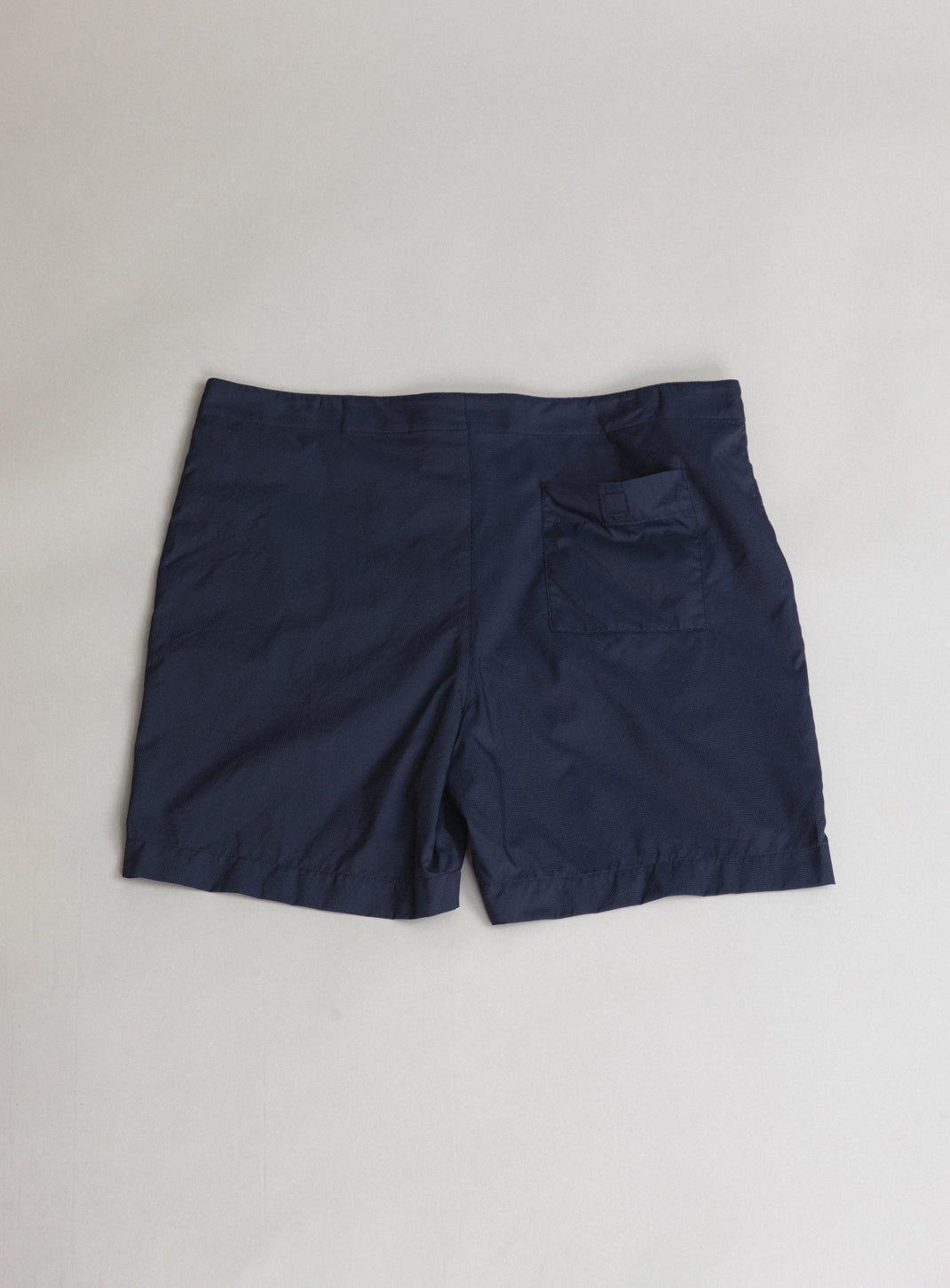 Short de bain de surf bleu marine en Ecocare Tactel