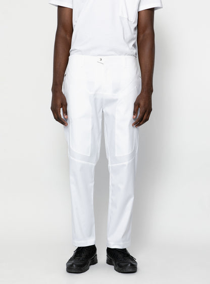 Pantalon Bionic en Nylon Grainé Blanc