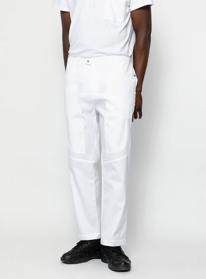 Pantalon Bionic en Nylon Grainé Blanc