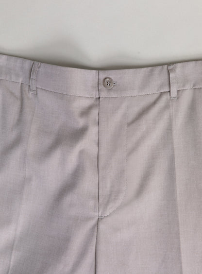 Pantalon à Revers en Oxford Grège