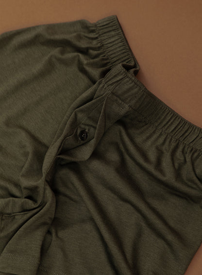 Caleçon en Eucalyptus & Coton Olive