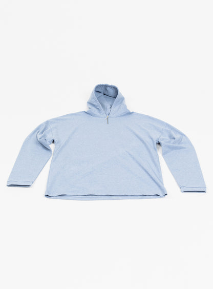 T-Shirt à Capuche en Coton & Elasthanne Bleu Ciel