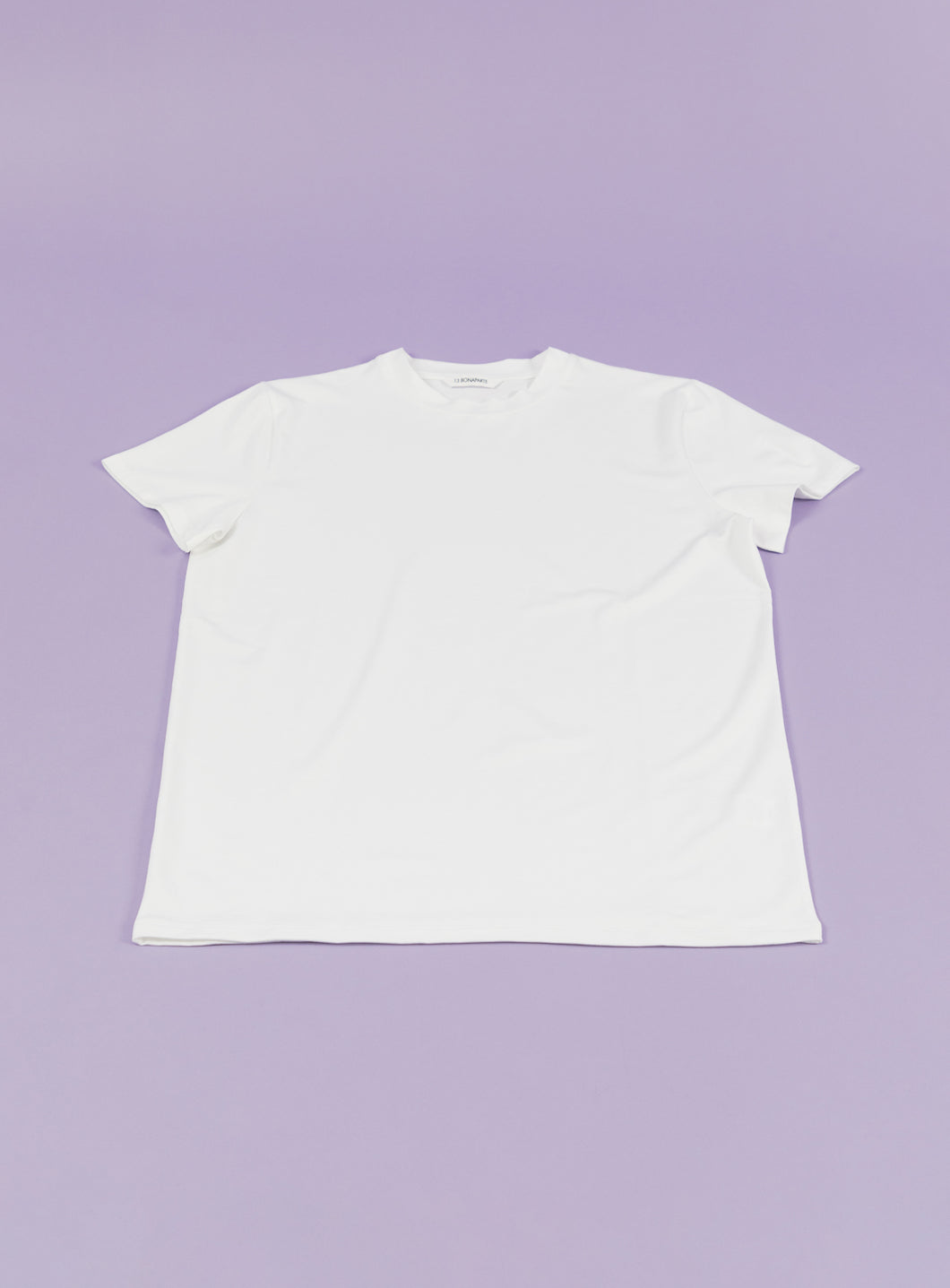 T-Shirt à manches courtes en coton et élasthanne blanc