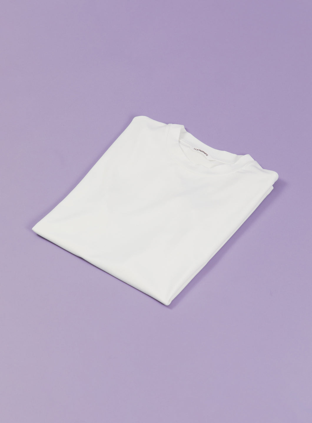 T-Shirt à manches courtes en coton et élasthanne blanc