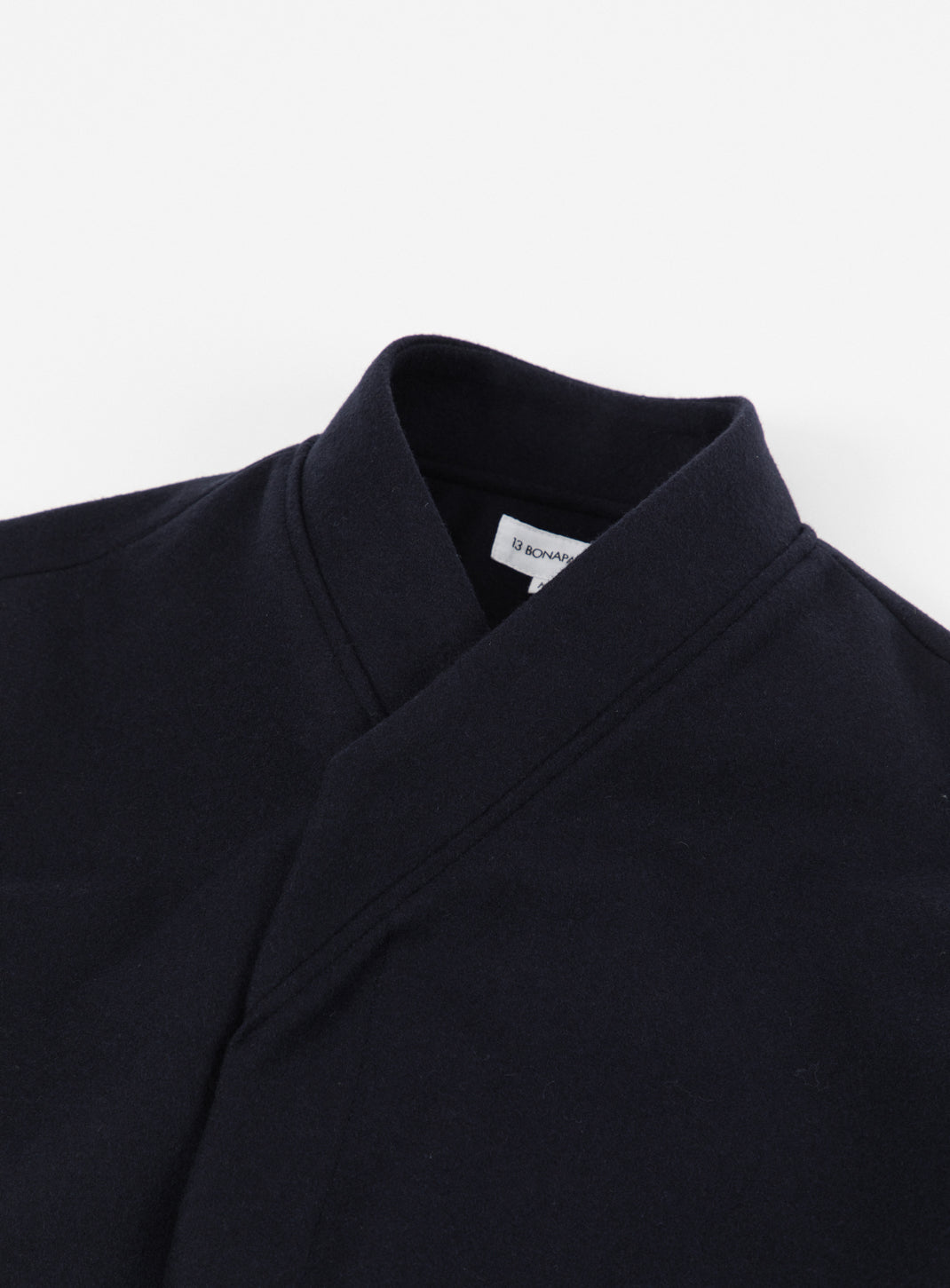 Bomber Kimono en Drap de Laine Bleu Marine