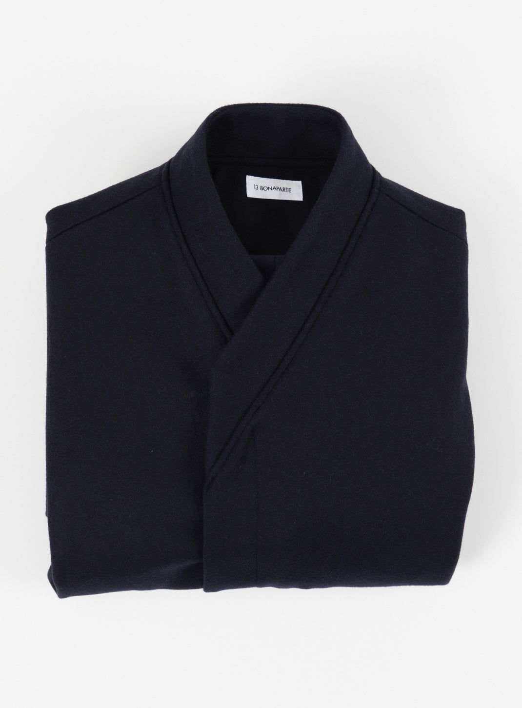 Bomber Kimono en Drap de Laine Bleu Marine