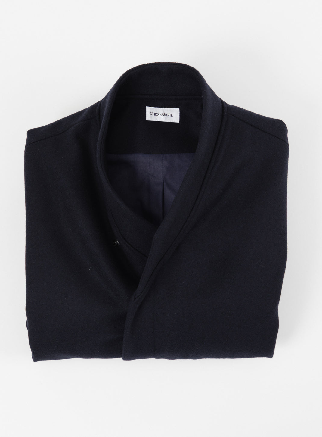 Bomber Kimono en Drap de Laine Bleu Marine