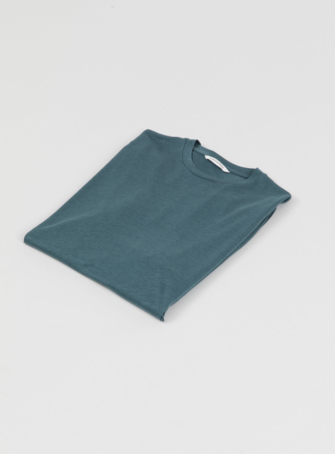 T-Shirt à Manches Longues en Eucalyptus & Coton Bleu Pétrole