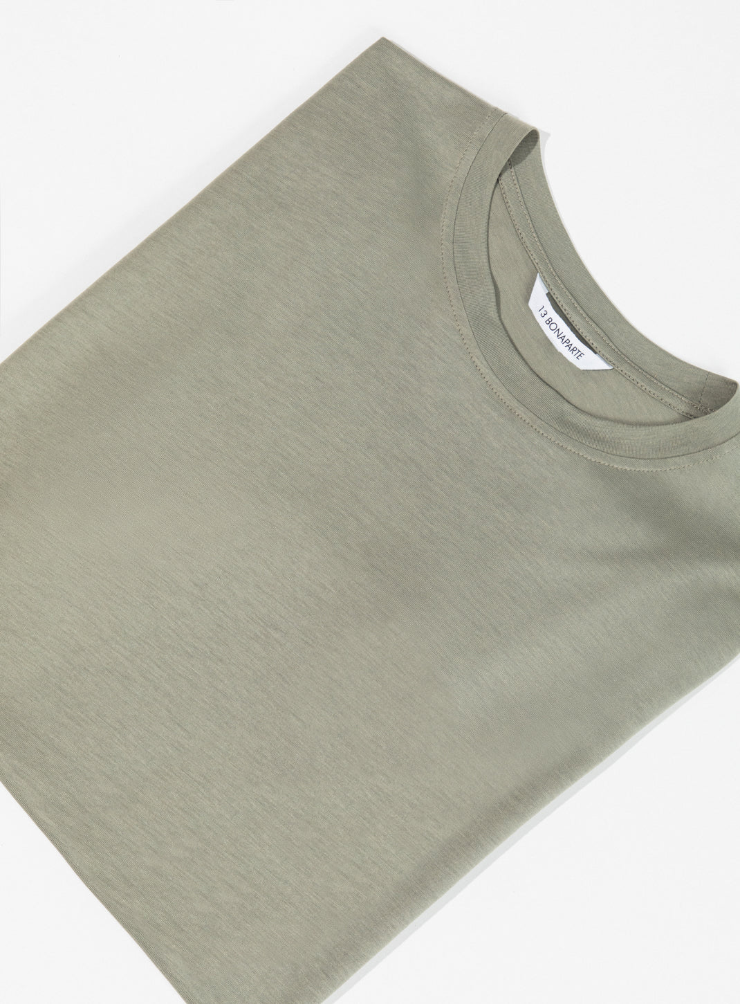 T-Shirt à Manches Courtes en Eucalyptus & Coton Argile