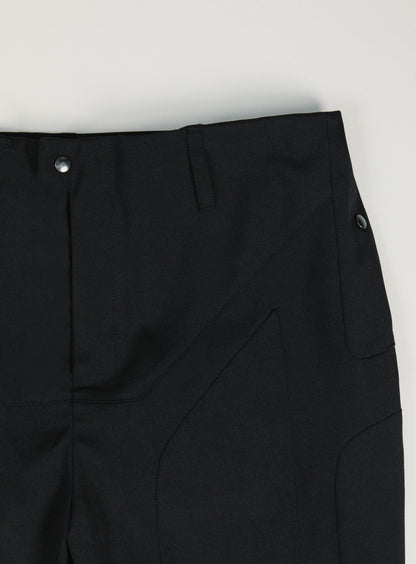 Pantalon Bionic en Nylon Grainé Noir