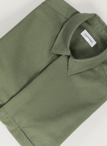 Surchemise à Découpes en Canevas Olive