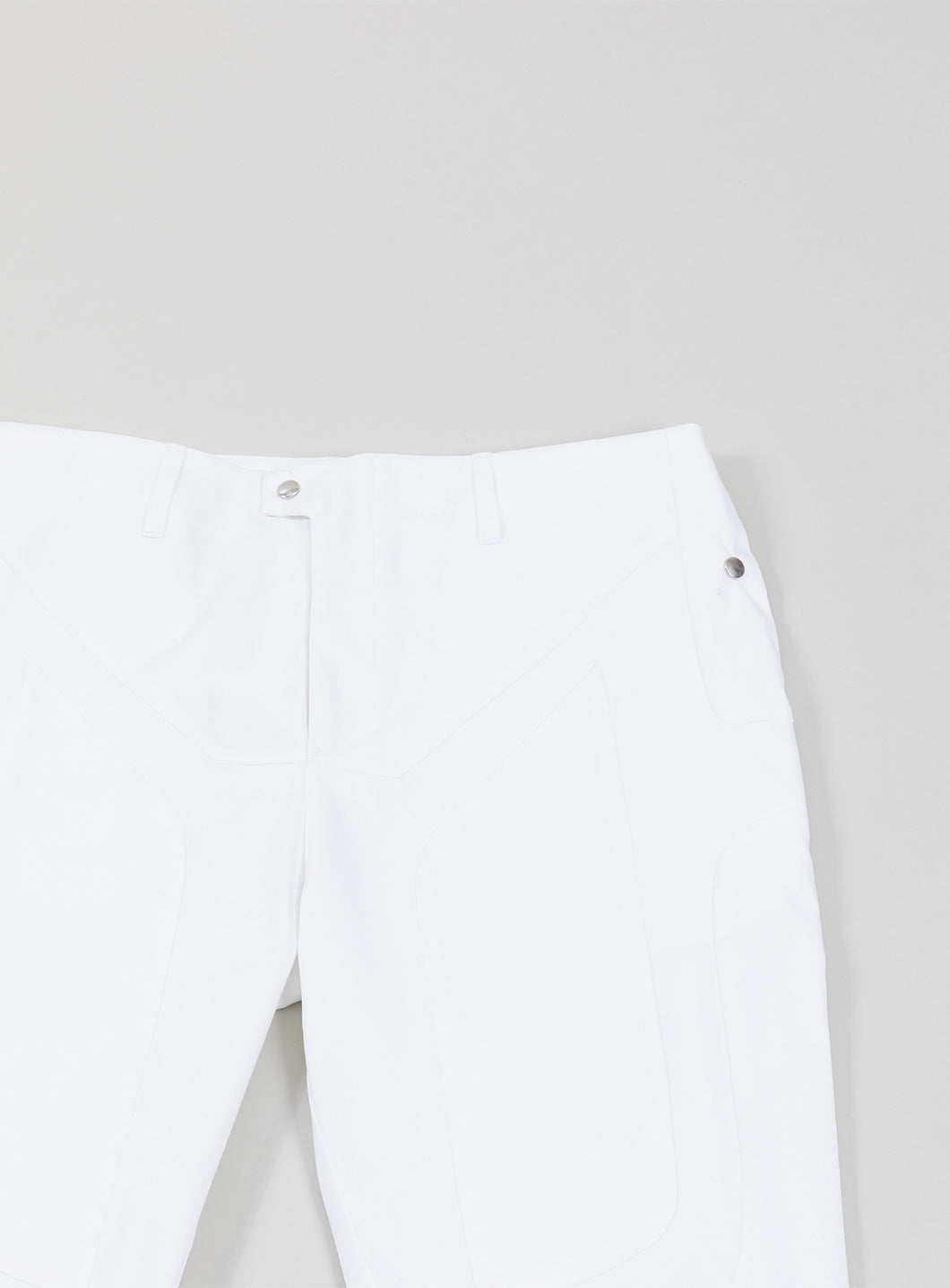 Pantalon Bionic en Nylon Grainé Blanc