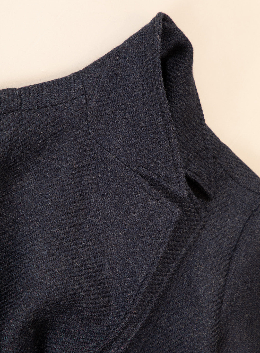 Manteau Peignoir en 100% Laine d'Italie Bleu Marine