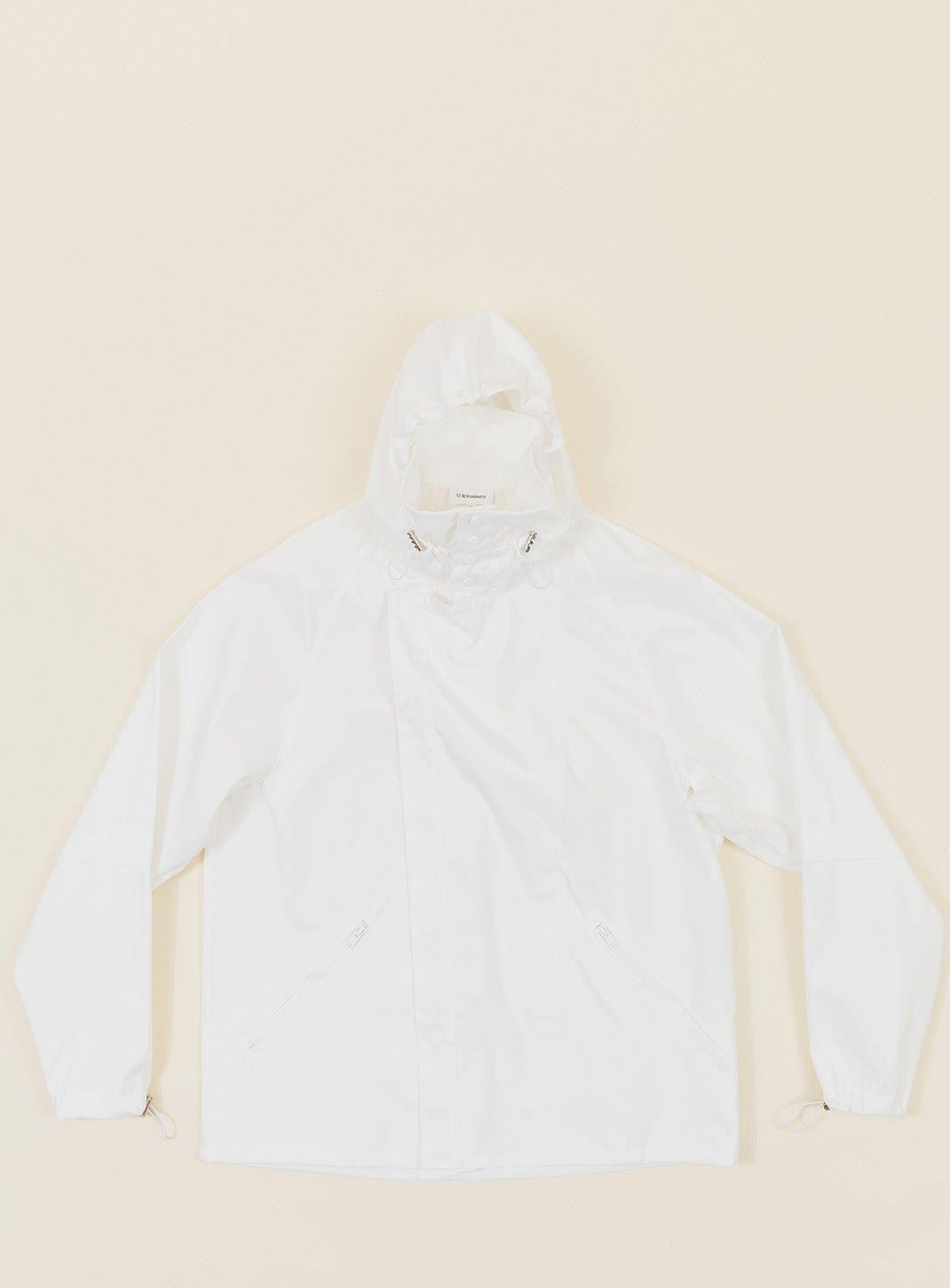 Parachute Parka in White Grained Nylon