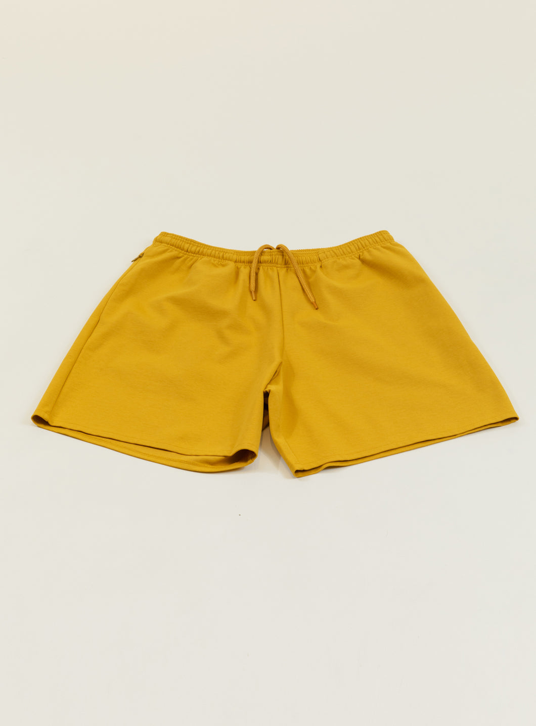 Sport Shorts in Mustard Yellow Technical Knit